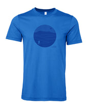 Load image into Gallery viewer, The Last Exit Blue Solo Traveller T-shirt
